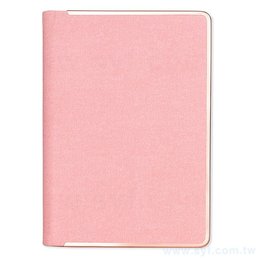 25K筆記本-時尚玫瑰金商務PU筆記本-可訂製內頁加印LOGO