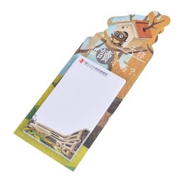 造型便利貼-背卡式無封面彩色印刷-10x5.5cm內頁彩色印刷便利貼