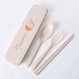 小麥桔梗餐具3件組-筷.叉.匙-附小麥收納盒(同73AA-0001)-預算1萬元內