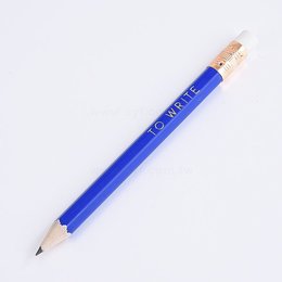 鉛筆-原木環保禮品-六角短筆桿印刷廣告筆-附橡皮擦頭-採購批發製作贈品筆