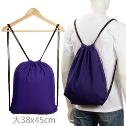 斜紋布後背包-大 150D/可選色-單面單色束口背包