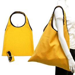 肩揹摺疊環保袋- 150D斜紋布/可選色-單面單色印刷購物袋