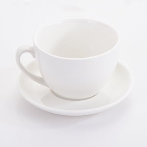 馬克杯-200ml陶瓷咖啡杯組(杯子+盤子)-可客製化印刷企業LOGO