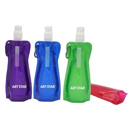 塑膠摺疊水瓶-可客製化印刷LOGO
