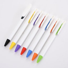 廣告筆-按壓式環保筆管推薦禮品單色原子筆-採購客製印刷贈品筆