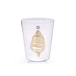 300ml聖誕裝飾冷變色玻璃啤酒杯-可客製化印刷企業LOGO