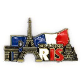3D軟琺瑯巴黎金屬冰箱貼