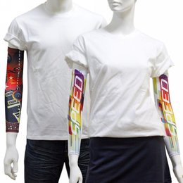 運動遮陽袖套-SIZE可選/彈性纖維布-彩色印刷