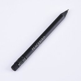鉛筆-短筆桿黑木鉛筆印刷-兩邊切頭廣告筆-採購批發製作贈品筆