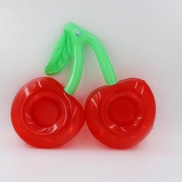 櫻桃造型雙孔充氣杯架