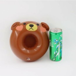 小熊造型充氣杯架