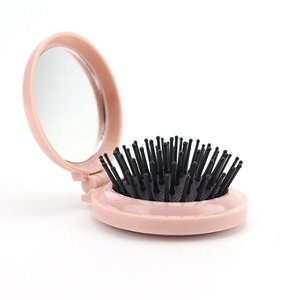 塑料單面化妝鏡-附梳子