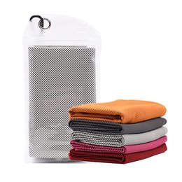 夾鏈袋裝運動毛巾-聚酯纖維+聚酰胺廣告毛巾
