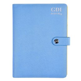16K工商日誌-Tiffany藍綠色磁扣活頁筆記本-可訂製內頁及客製化加印LOGO