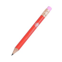 鉛筆-原木環保禮品-短筆桿印刷廣告筆-附橡皮擦頭-採購批發製作贈品筆