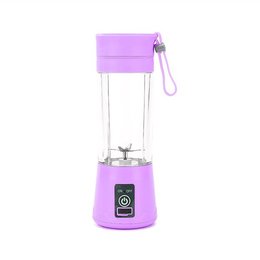 單人果汁機(300ml以上)-USB充電式隨身果汁機-杯身塑料材質-提繩設計
