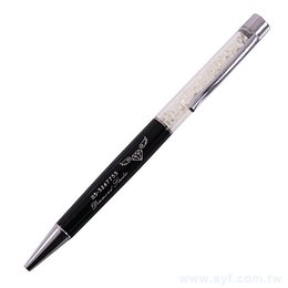廣告純水晶筆(金屬鋁管)商務水鑽廣告原子筆-客製批發贈品筆 