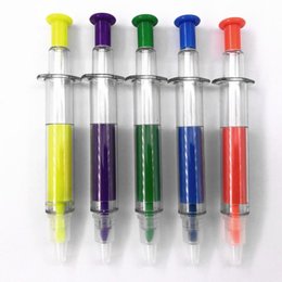 針筒造型螢光圓珠筆
