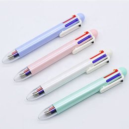 6色塑膠粗桿圓珠筆 