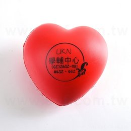 壓力球-中彈PU減壓球/愛心造型發洩球-可客製化印刷logo