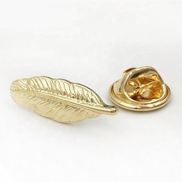 立體電鍍金屬徽章-蝴蝶帽胸章-羽毛造型