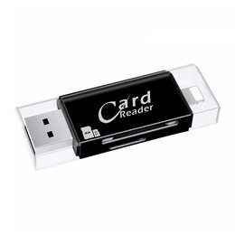 USB 3.0/Lightning讀卡機-支援TF/SD卡-塑料材質