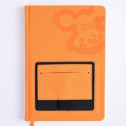 25K皮革烙凹精裝工商日誌-封底口袋PU筆記本-可客製化內頁與LOGO