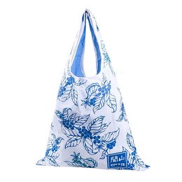 肩揹摺疊環保袋-75D雙透布-雙面彩色印刷購物袋(附小收納袋)