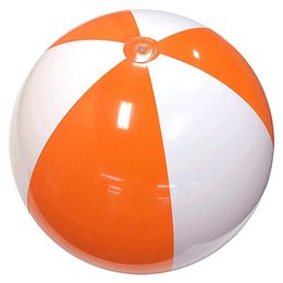 沙灘球-PVC經典條紋充氣沙灘球-客製化印刷logo
