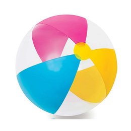 沙灘球-PVC半透明彩色充氣沙灘球-客製化印刷logo