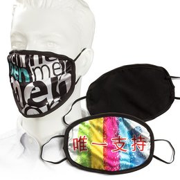 (低起定量)廣告布口罩-成人款/150D沙典布-單面彩色印刷-防疫新生活