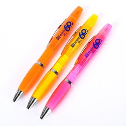 二合一雙頭廣告筆-螢光筆兩用筆