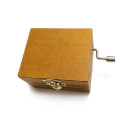 復古風方形木製音樂盒