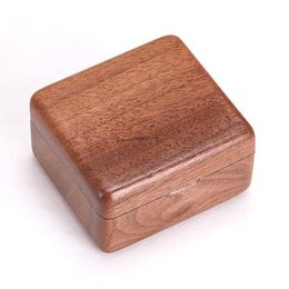 簡約方形木製音樂盒