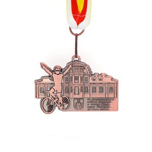 可制定自行車金屬獎章