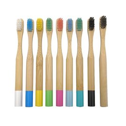 竹製多彩兒童牙刷