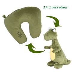 2合1動物造型絨毛U型枕