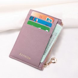 卡片夾-時尚氣質PU皮革名片夾-可客製化印刷LOGO