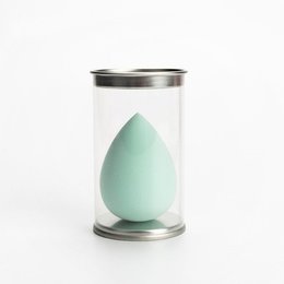 PU美妝蛋-水滴造型-透明塑料盒