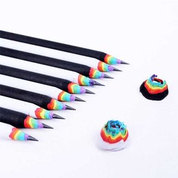 創意彩虹木鉛筆