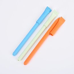 廣告筆-牛皮紙桿筆管環保禮品-單色原子筆-三款筆桿可選-工廠客製化印刷贈品筆