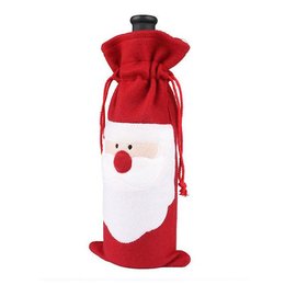 紅酒提袋-聖誕老人造型紅酒套-聖誕節禮品	