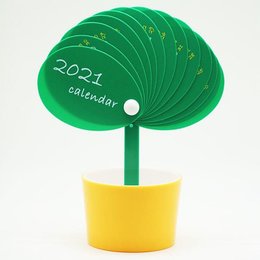 盆栽造型塑膠桌曆