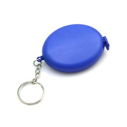 塑料橢圓型捲尺-造型鑰匙圈