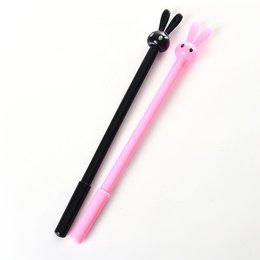 開蓋式塑料廣告筆-兔子造型中性筆