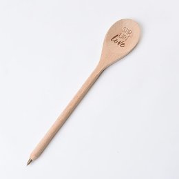 湯勺造型單色筆-木筆製作
