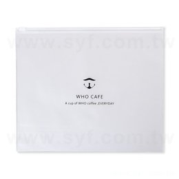 PVC磨砂夾鍊袋-W25xH30cm-單面單色印刷