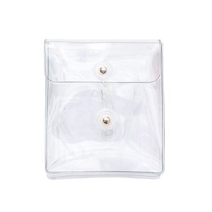 PVC化妝包-繞線透明收納袋-尺寸14x16.5x4.2cm(現貨)