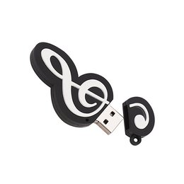 隨身碟-環保USB禮贈品-音樂音符造型