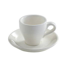 60ml陶瓷濃縮咖啡杯碟組-可印LOGO